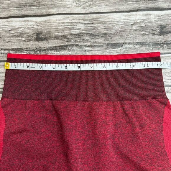 Victoria's Secret VS PINK Womens Seamless Workout Leggings M Med Medium Red Wine - Picture 7 of 9